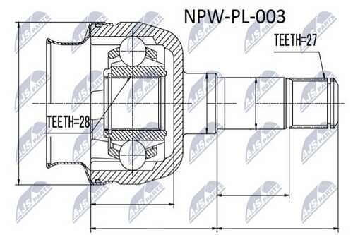 Шрус NTY NPW-PL-003