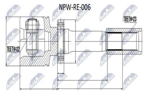 Шрус NTY NPW-RE-006