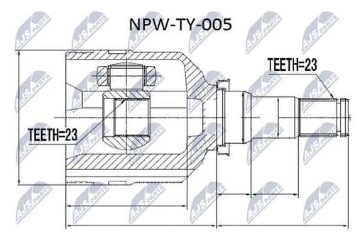 Шрус NTY NPW-TY-005