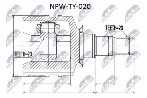 Шрус NTY NPW-TY-020