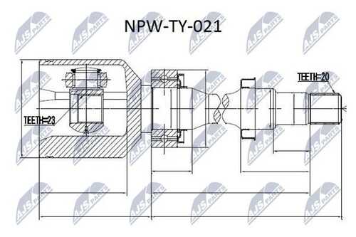 Шрус NTY NPW-TY-021