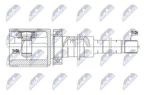 Шрус volvo xc70 2.4d2.4d52.5t 2002-2008 /правый NTY NPW-VV-082