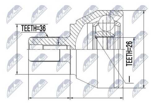 Шруc наружний NTY NPZ-FR-016