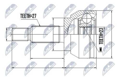 Шруc наружний ford mondeo iii b4y/b5y/bwy 1.8 2.0 00- NTY NPZ-FR-028