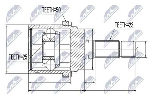 Шруc наружний honda cr-v rd1/2 97-01 ody NTY NPZ-HD-048