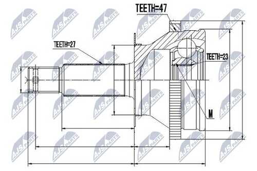 Шруc наружний NTY NPZ-HY-530