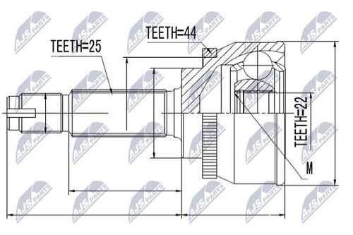 Шруc наружний NTY NPZ-HY-539