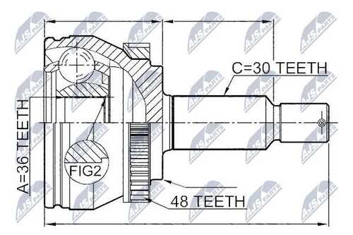 Шруc наружний NTY NPZ-HY-546