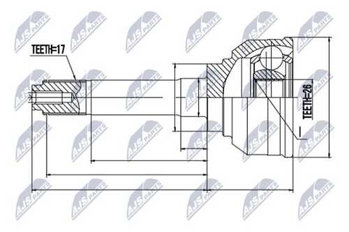 Шруc наружний NTY NPZ-IS-002