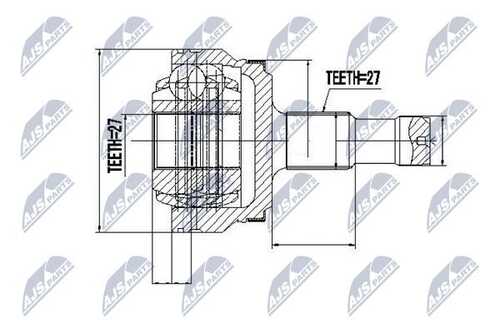 Npz-me-017 шрус наружный mercedes e -klasa 212 08- glk 204 07- cls 218 10- s-klasa 221 04-13 /rea NTY NPZ-ME-017