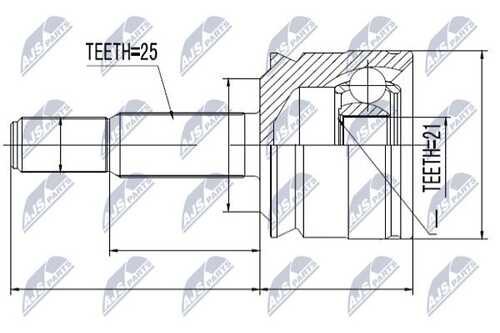 Шруc наружний mitsubishi colt z32/34/36a 04- NTY NPZ-MS-020