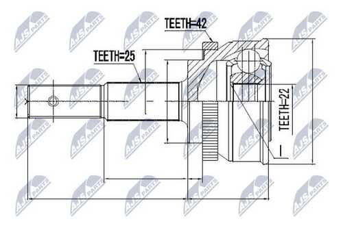 Шруc наружний NTY NPZ-NS-056
