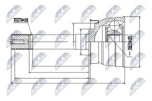 Шруc наружний NTY NPZ-NS-079