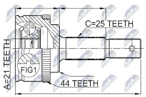 Шруc наружний NTY NPZ-NS-086