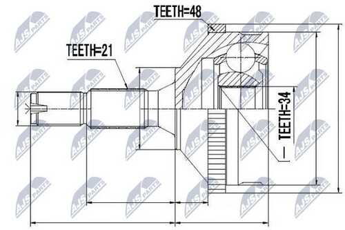 Шруc наружний NTY NPZ-PE-004