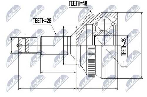 Шруc наружний NTY NPZ-PE-023