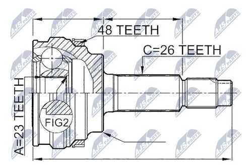 Шруc наружний NTY NPZ-TY-004