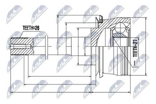 Шруc наружний toyota hi-ace 95- 4-runner 93- hi-lux 94- NTY NPZ-TY-078