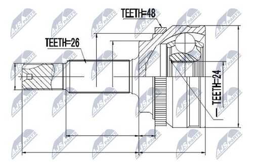Шруc наружний NTY NPZ-TY-088