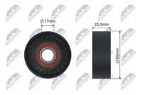 Ролик citroen c5 ii c5 iii c6 c8 fiat ulysse lancia phedra land rover range rover evoque peug NTY RNK-CT-044
