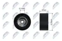 Rnk-hd-024 ролик honda accord 2.0i 16v 2.4i 16v 2002.10- NTY RNK-HD-024