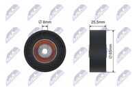 Ролик audi a3 skoda octavia i vw bora caddy ii golf iv new beetle polo polo classic 1.9d 11.9 NTY RNK-VW-006