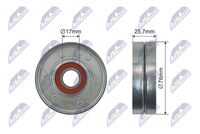Ролик audi a4 a6 a8 allroad skoda superb i vw passat 2.5d 01.97-03.08 NTY RNK-VW-011