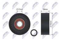 Ролик vw crafter 30-35 crafter 30-50 2.5d 04.06-05.13 NTY RNK-VW-019