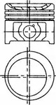 Поршень ДВС NURAL 87-704207-10