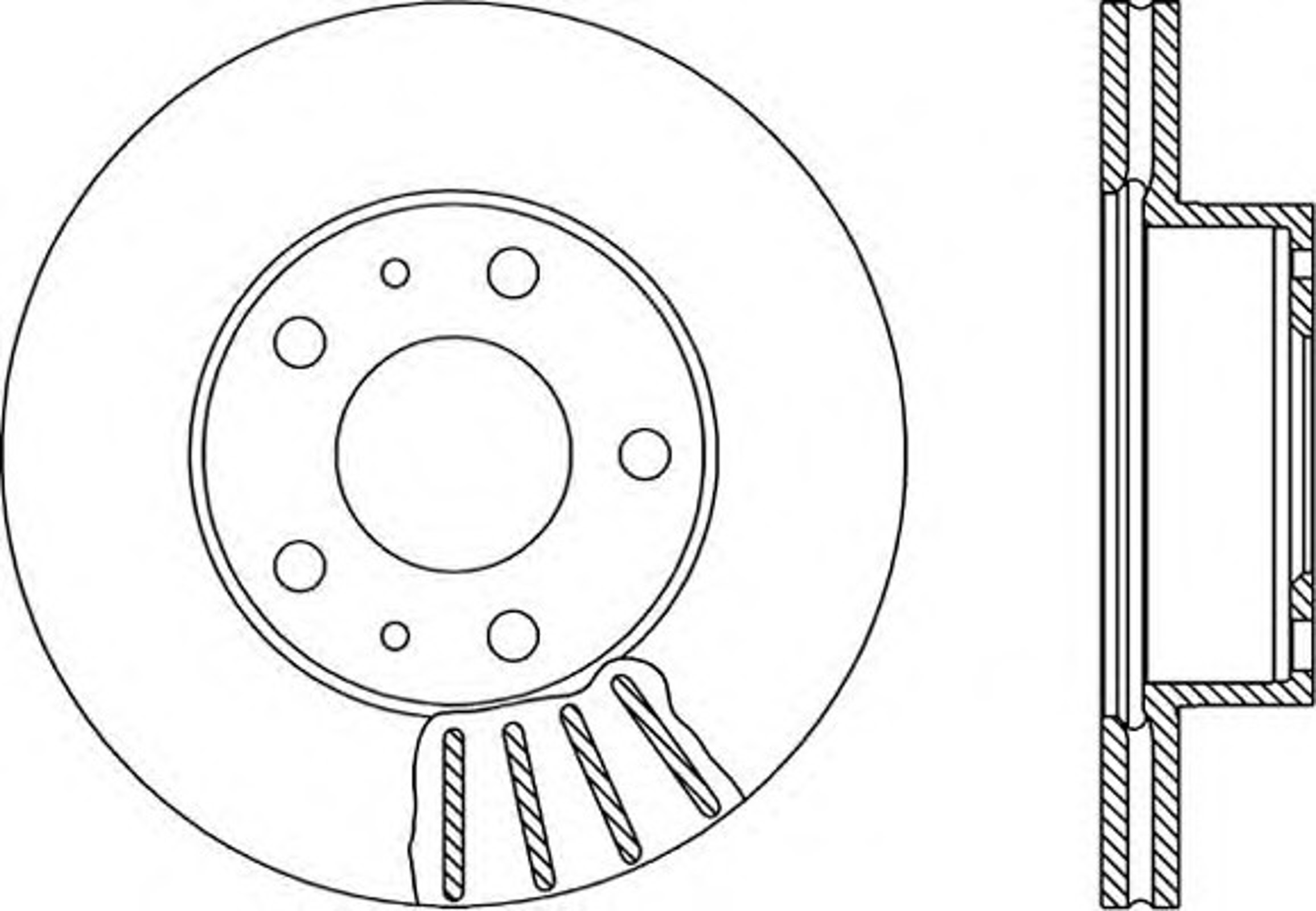 BDA1151.20 OPENPARTS Диск тормозной