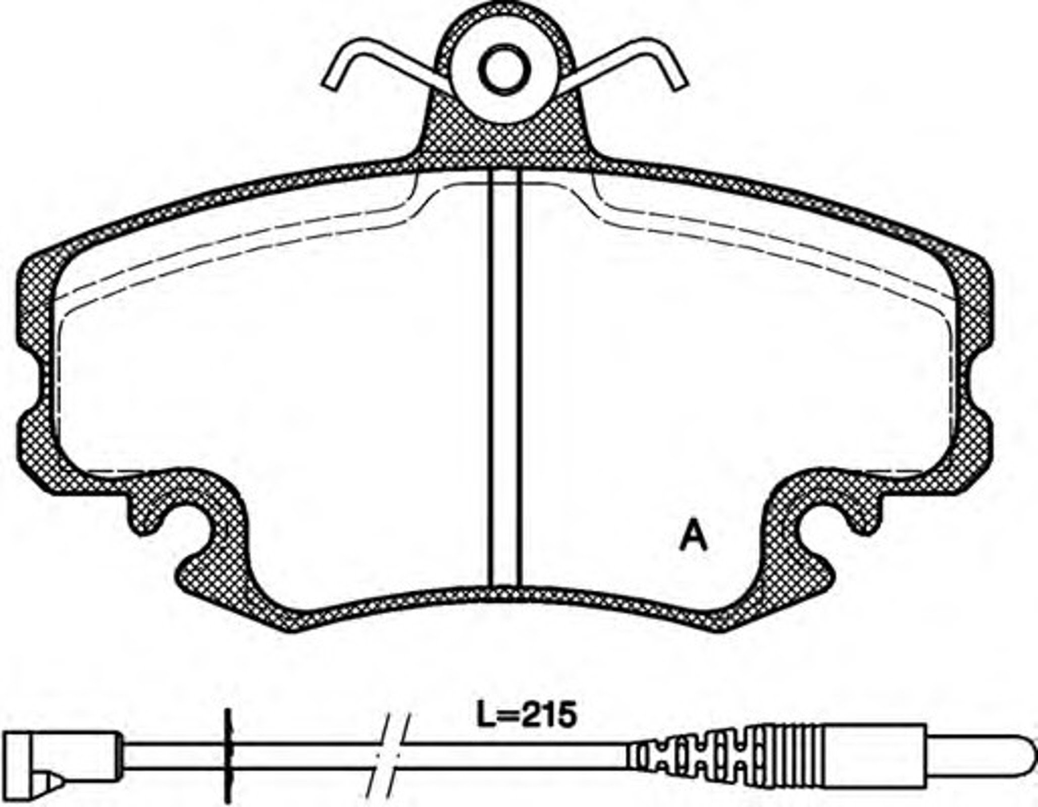 BPA0141.32 OPENPARTS Колодки тормозные дисковые