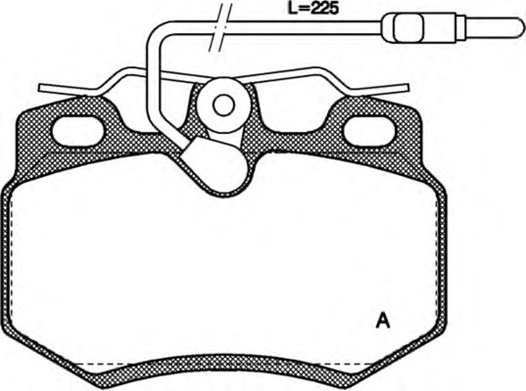 BPA0170.14 OPENPARTS Колодки тормозные дисковые