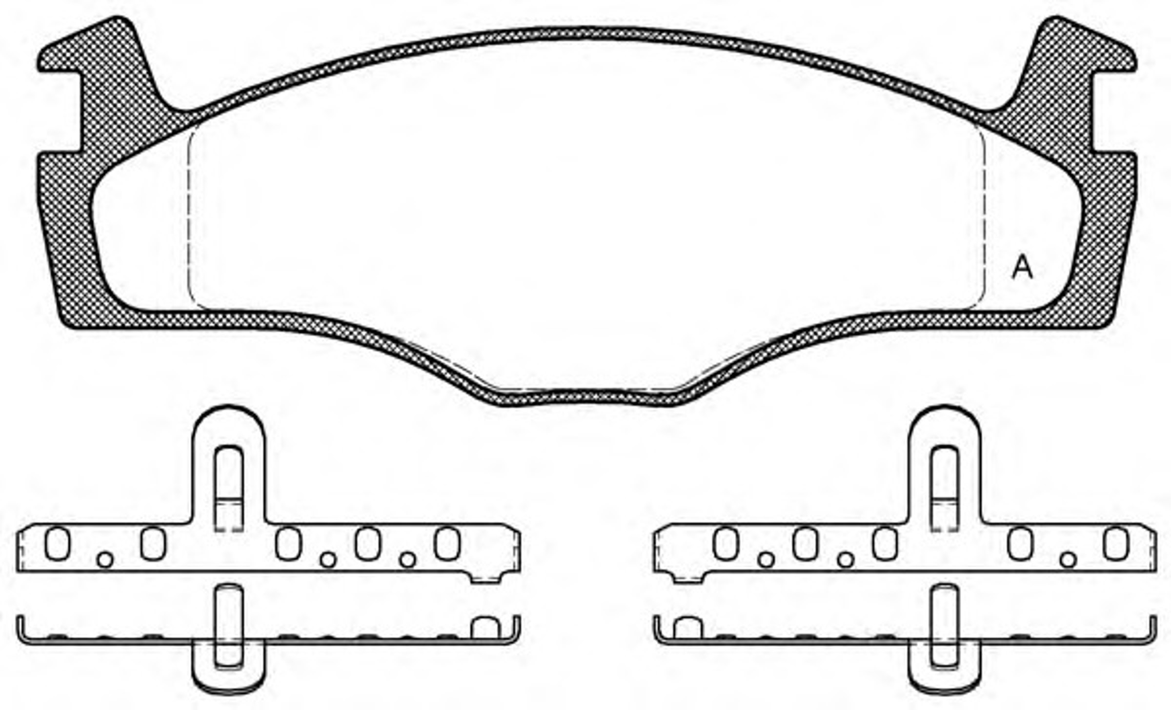 BPA0171.00 OPENPARTS Колодки тормозные дисковые