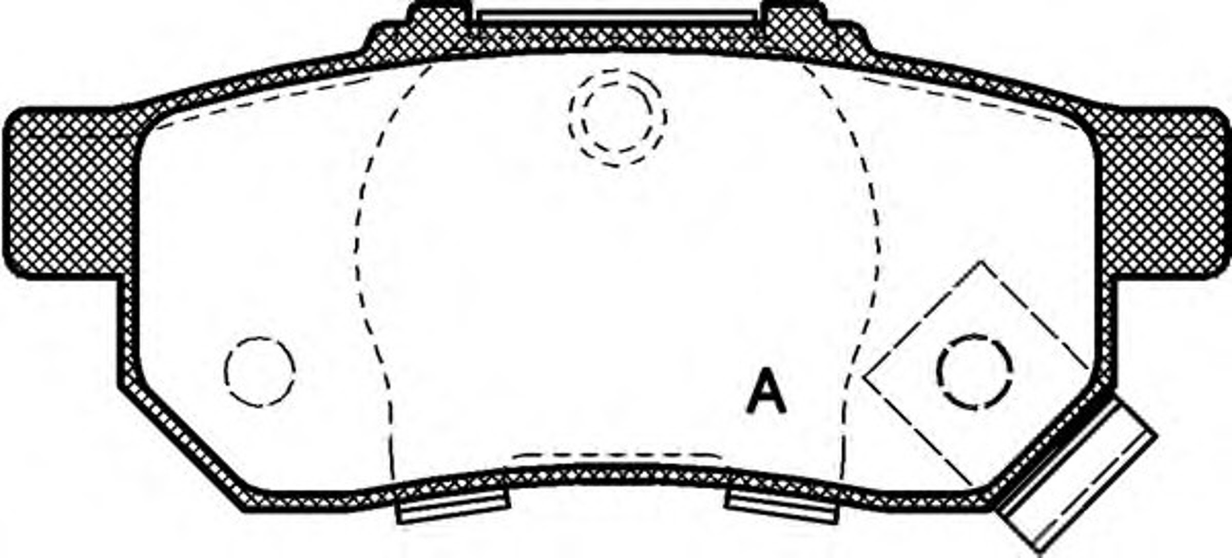 BPA0233.52 OPENPARTS Колодки тормозные дисковые