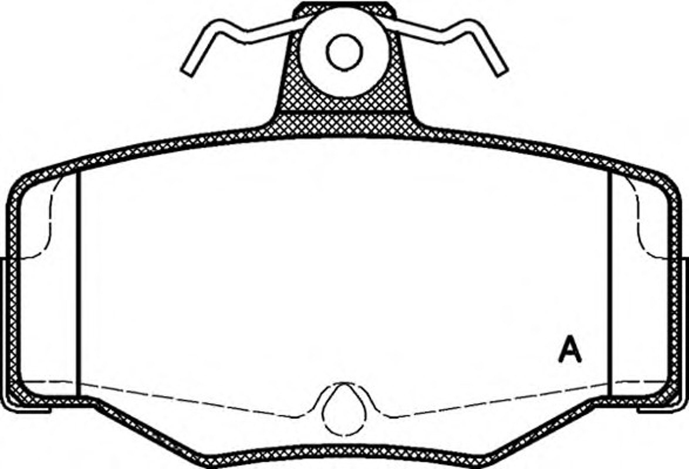 BPA0343.00 OPENPARTS Колодки тормозные дисковые