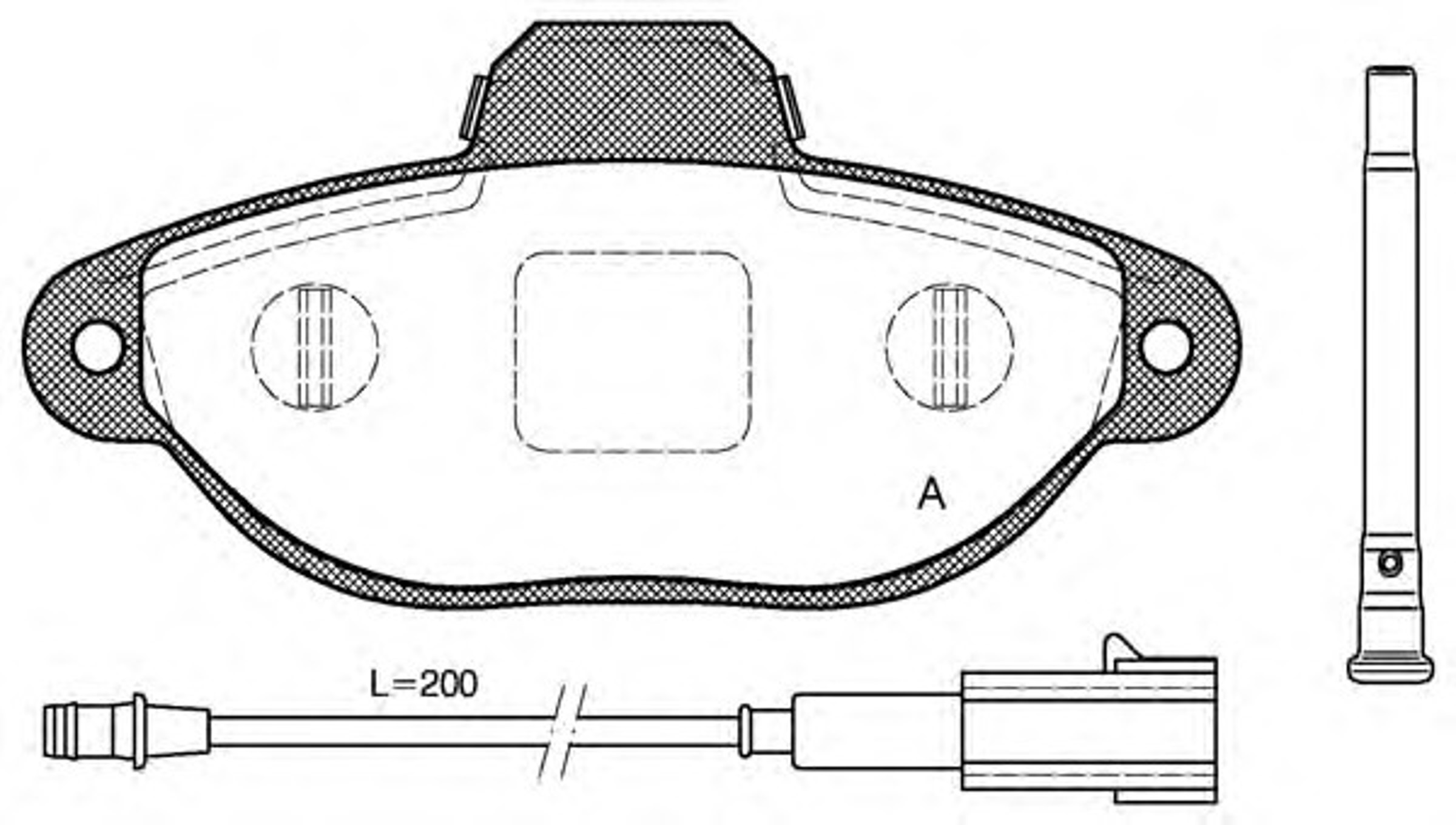 BPA0414.21 OPENPARTS Колодки тормозные дисковые