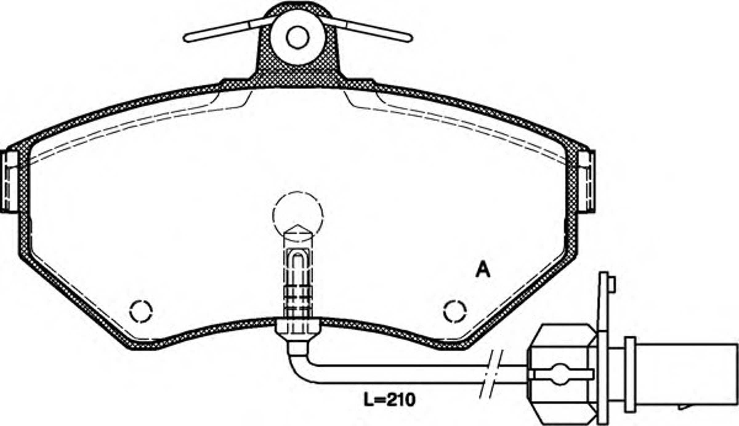 BPA0631.12 OPENPARTS Колодки тормозные дисковые