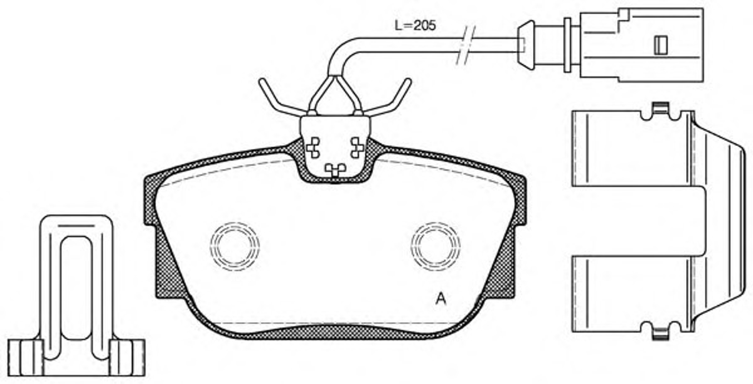 BPA0767.12 OPENPARTS Колодки тормозные дисковые