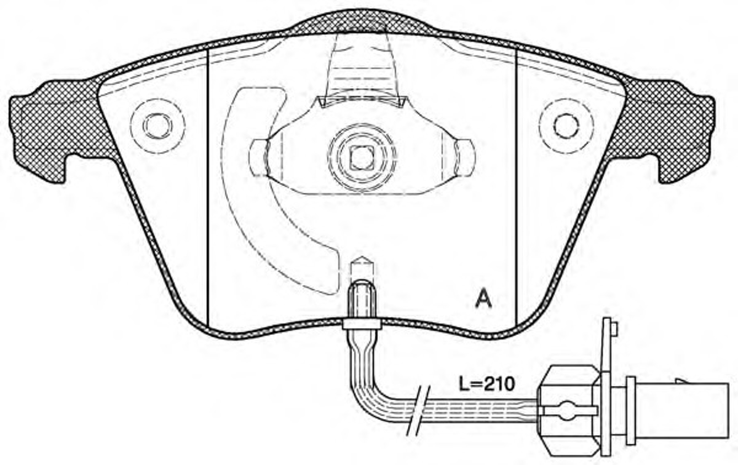 BPA0964.02 OPENPARTS Колодки тормозные дисковые