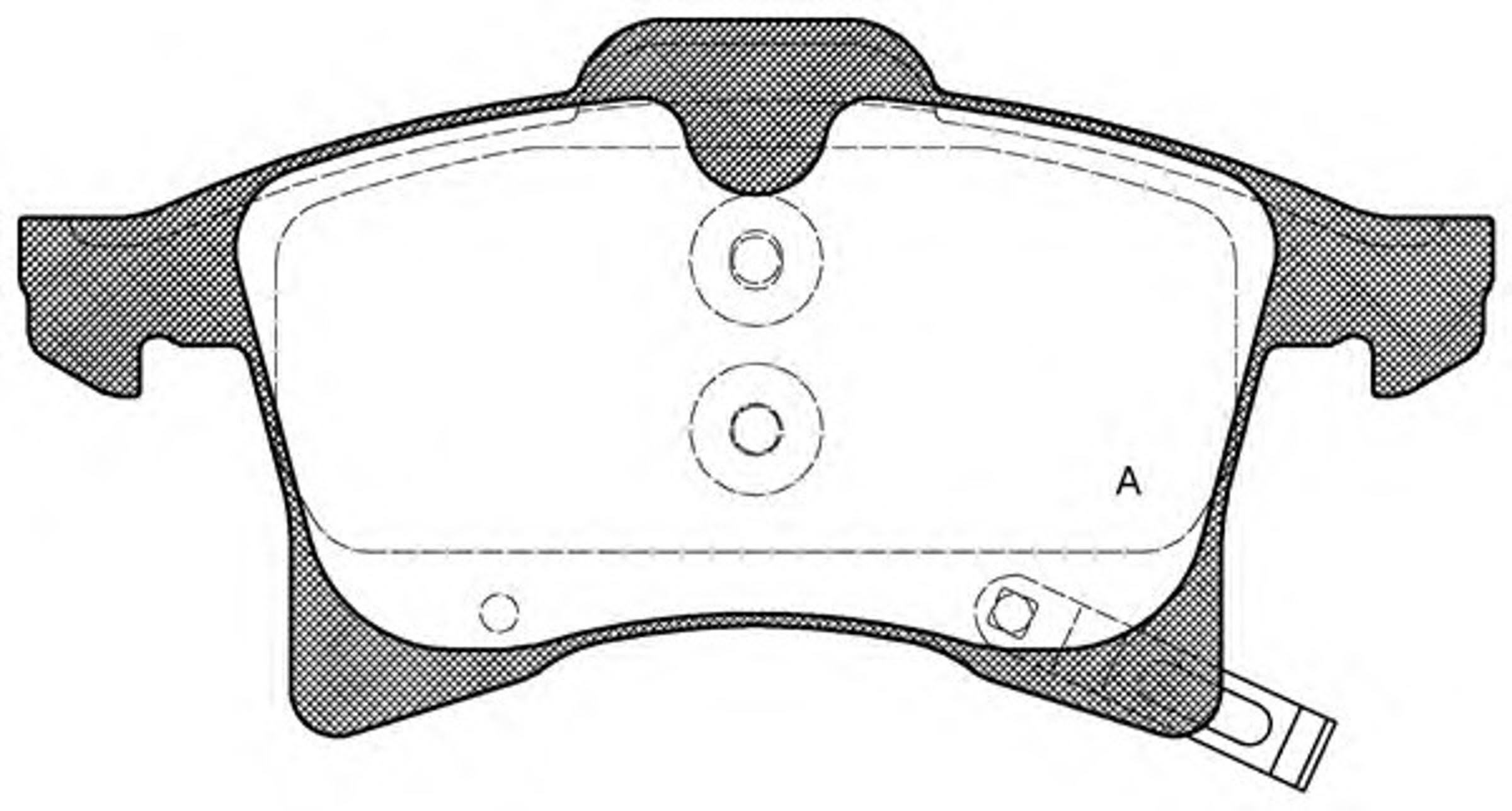 BPA1036.02 OPENPARTS Комплект тормозных колодок, дисковый тормоз