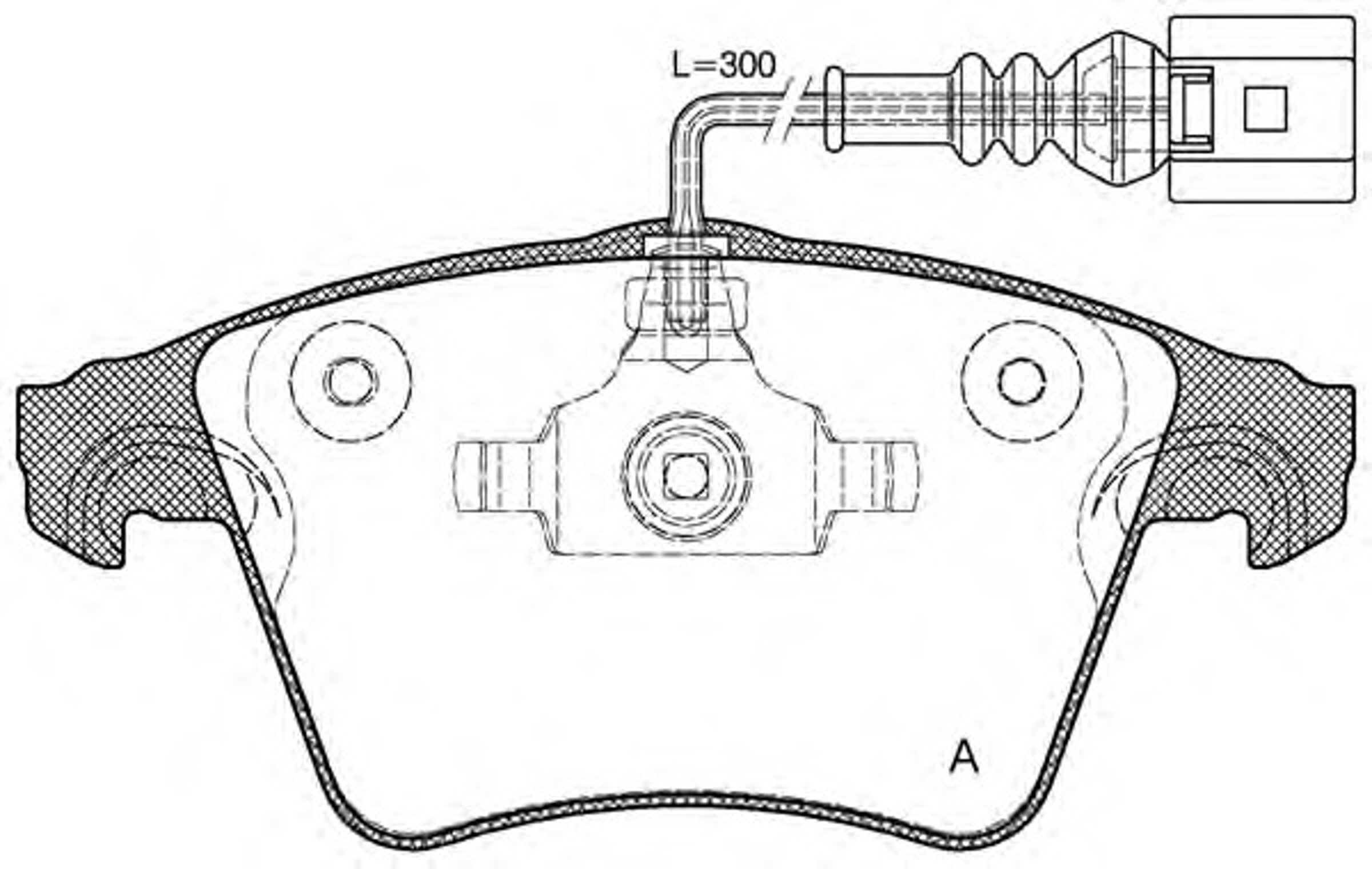 BPA1045.22 OPENPARTS Колодки тормозные дисковые