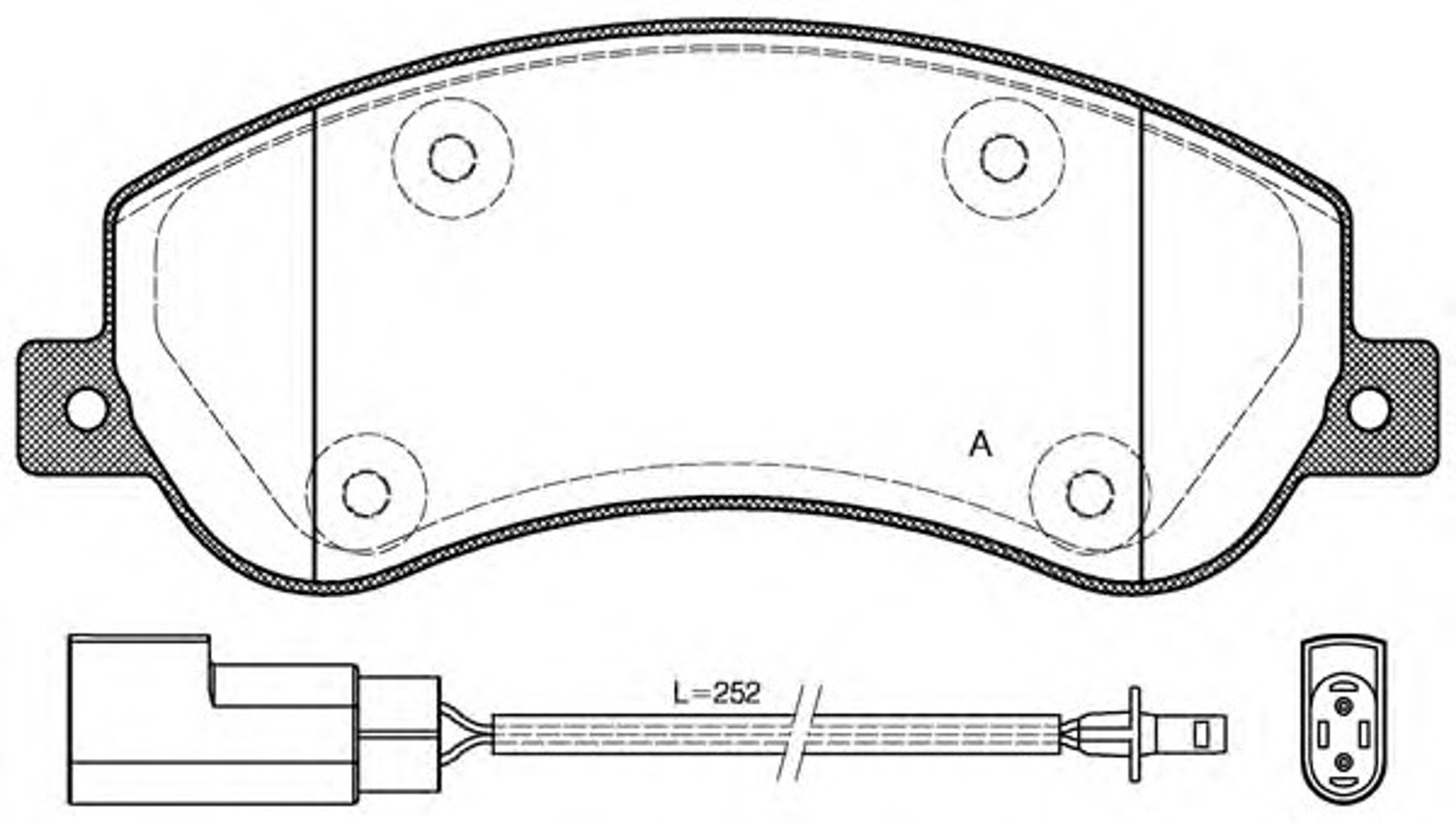 BPA1250.02 OPENPARTS Колодки тормозные дисковые