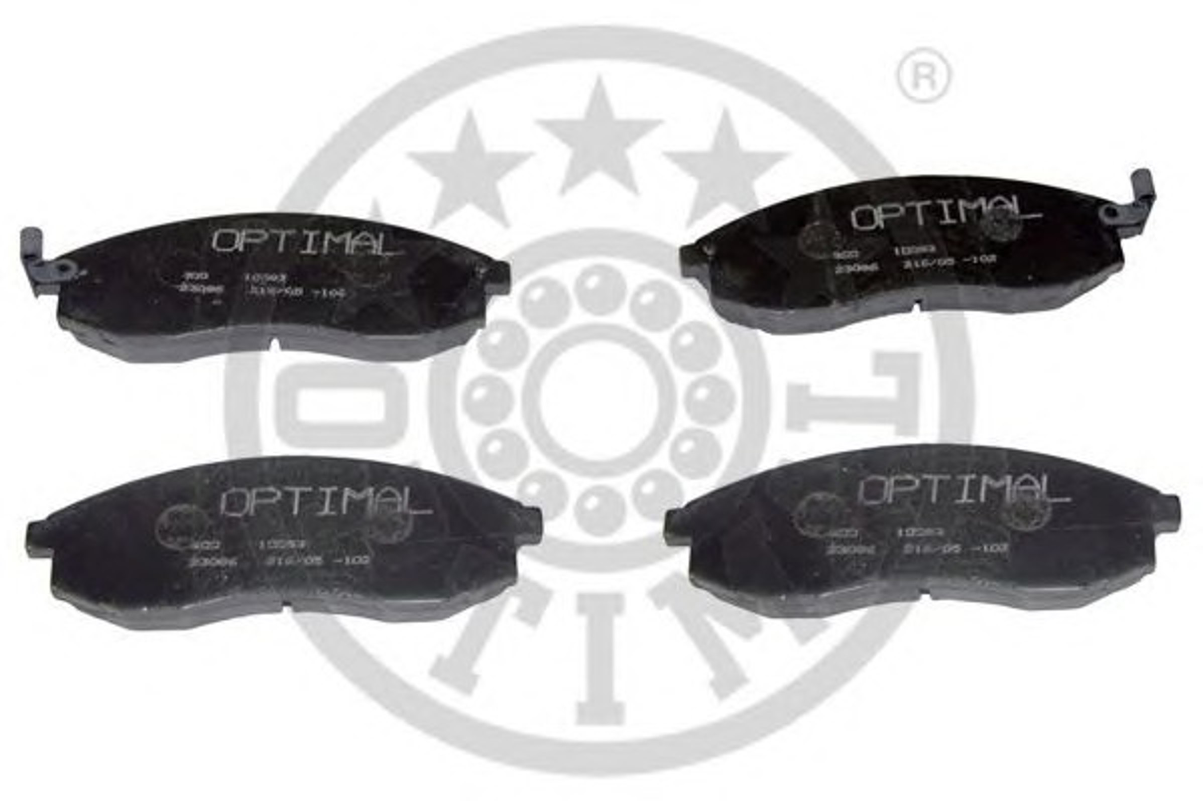 Колодки тормозные дисковые OPTIMAL 10083
