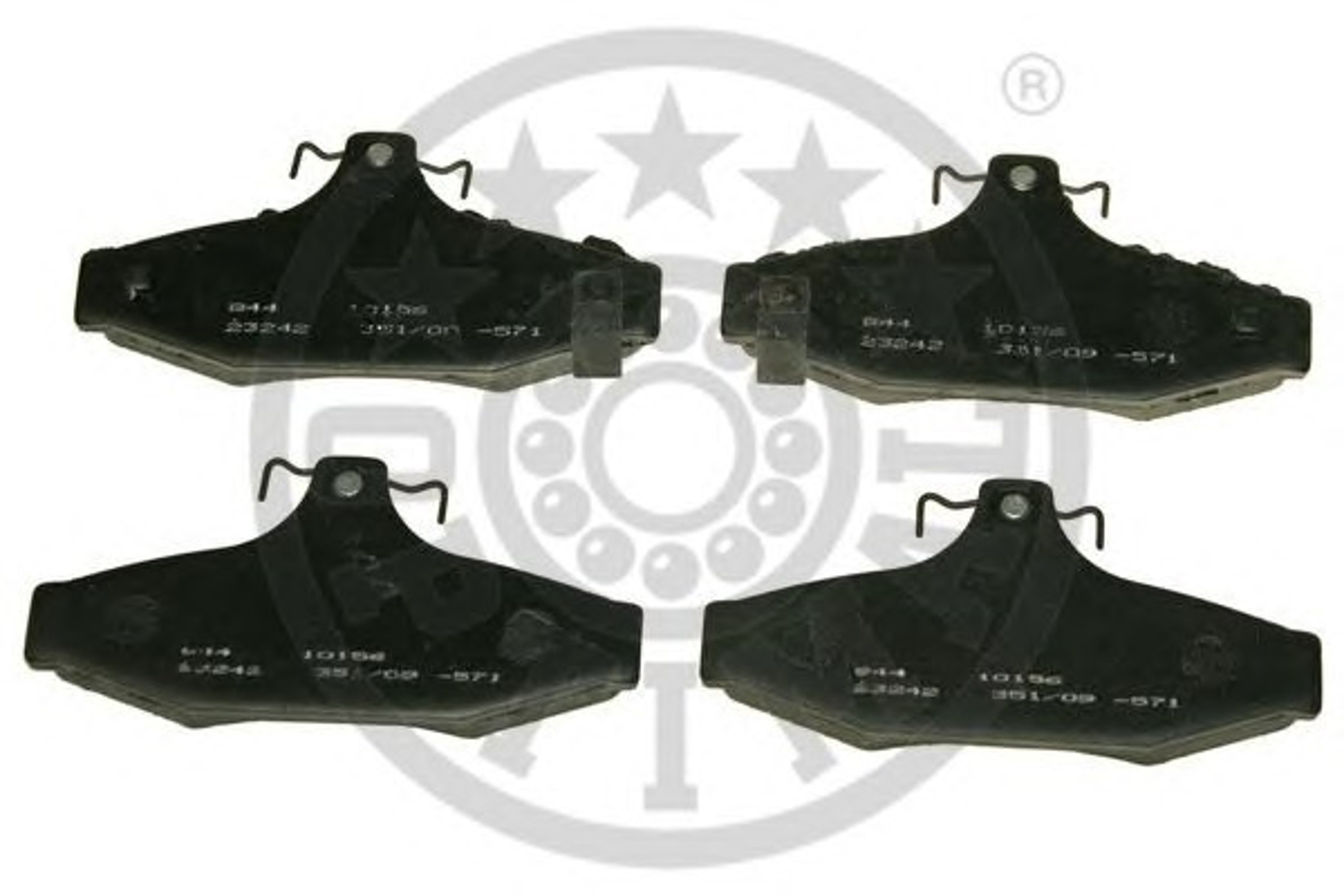 Колодки тормозные дисковые OPTIMAL 10156
