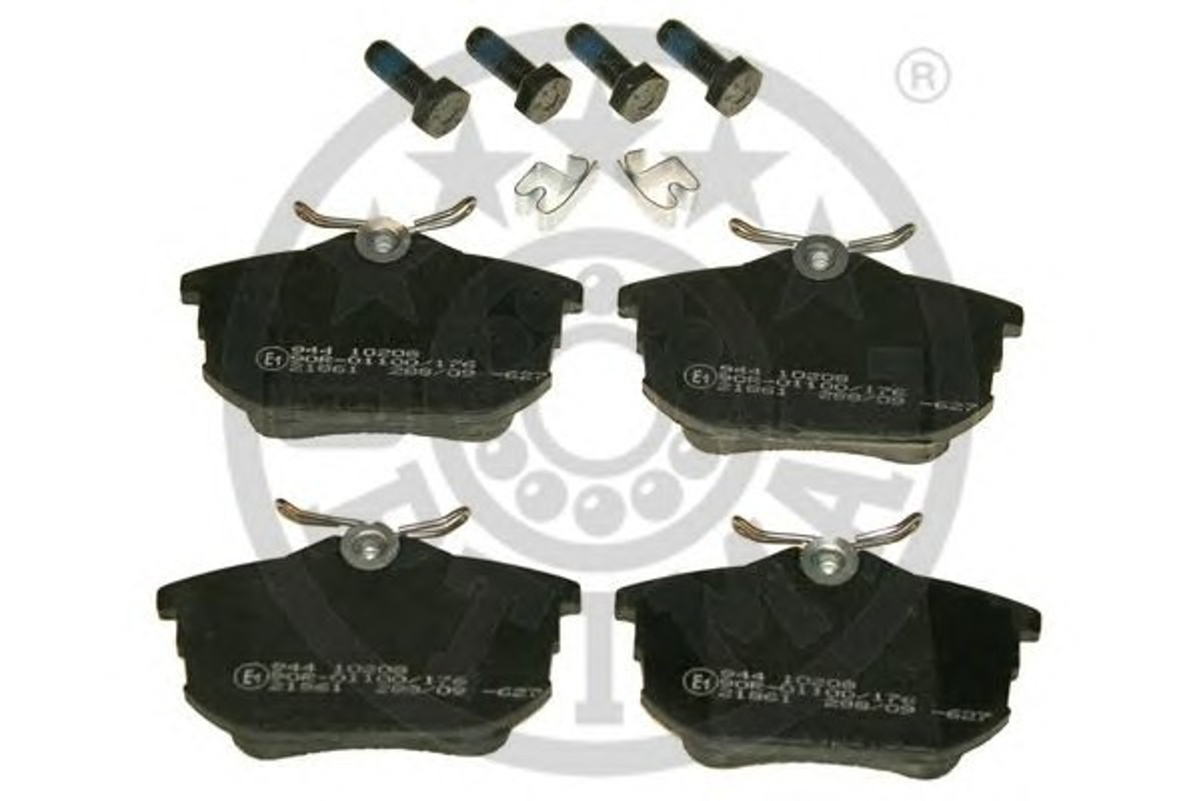 Колодки тормозные дисковые OPTIMAL 10208