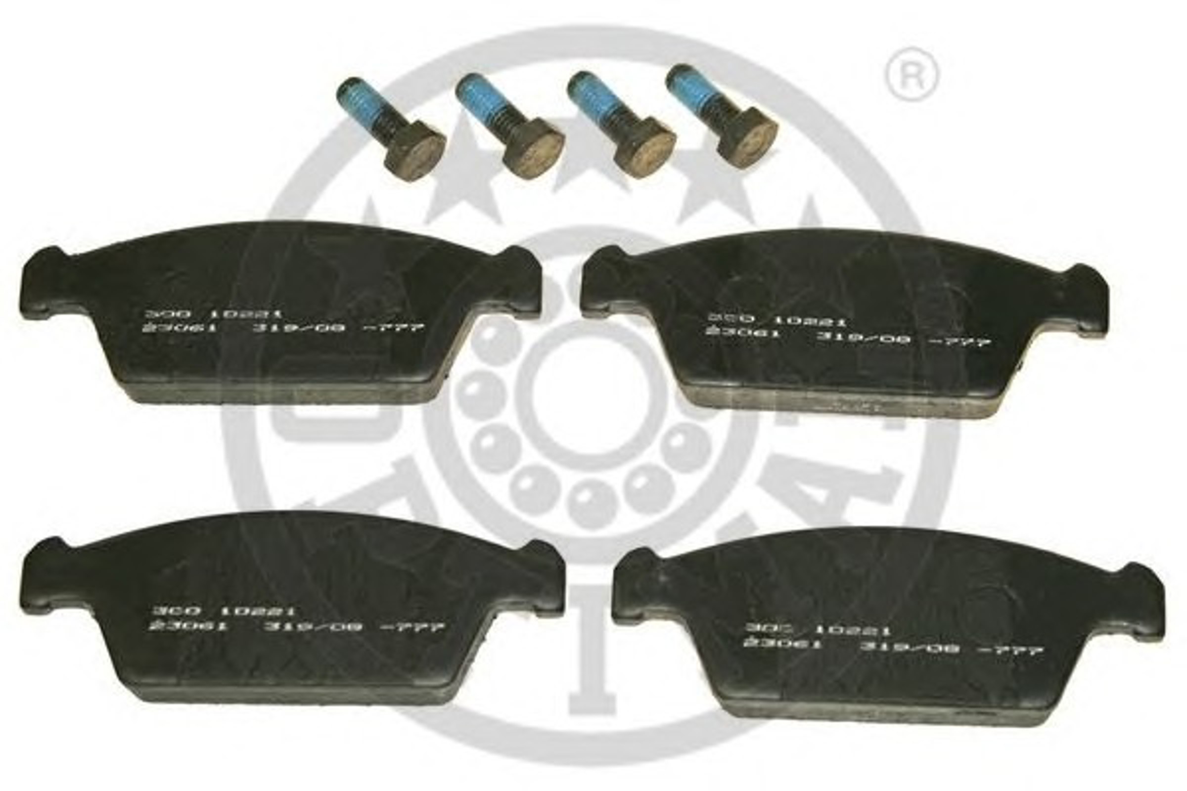 Колодки тормозные дисковые OPTIMAL 10221