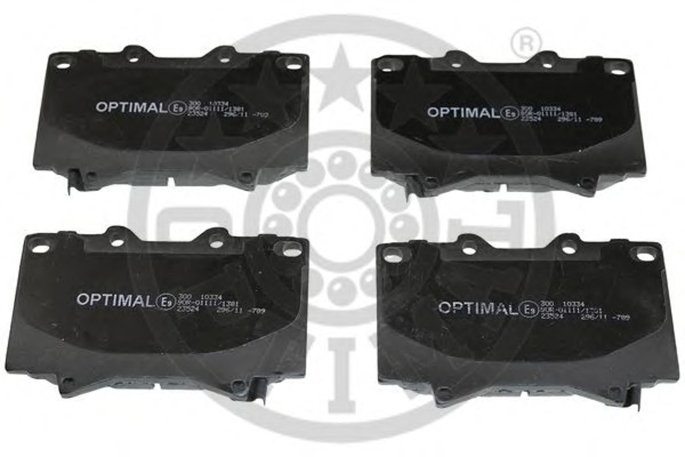 Колодка тормозная дисковая комплект передний OPTIMAL 10334