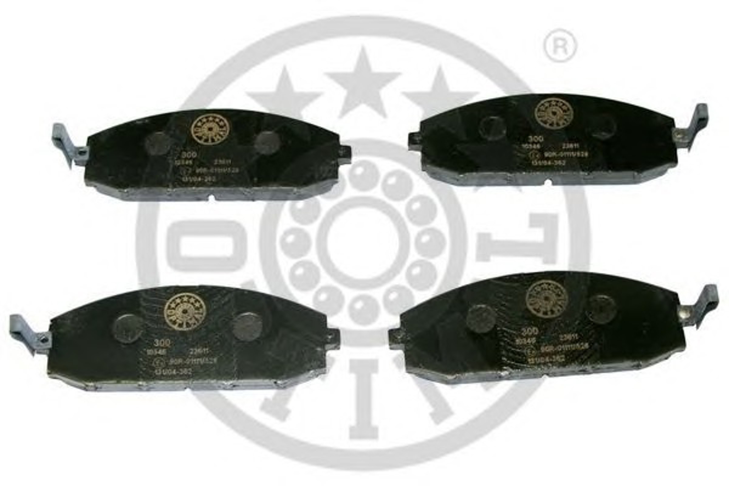 Колодки тормозные дисковые OPTIMAL 10346