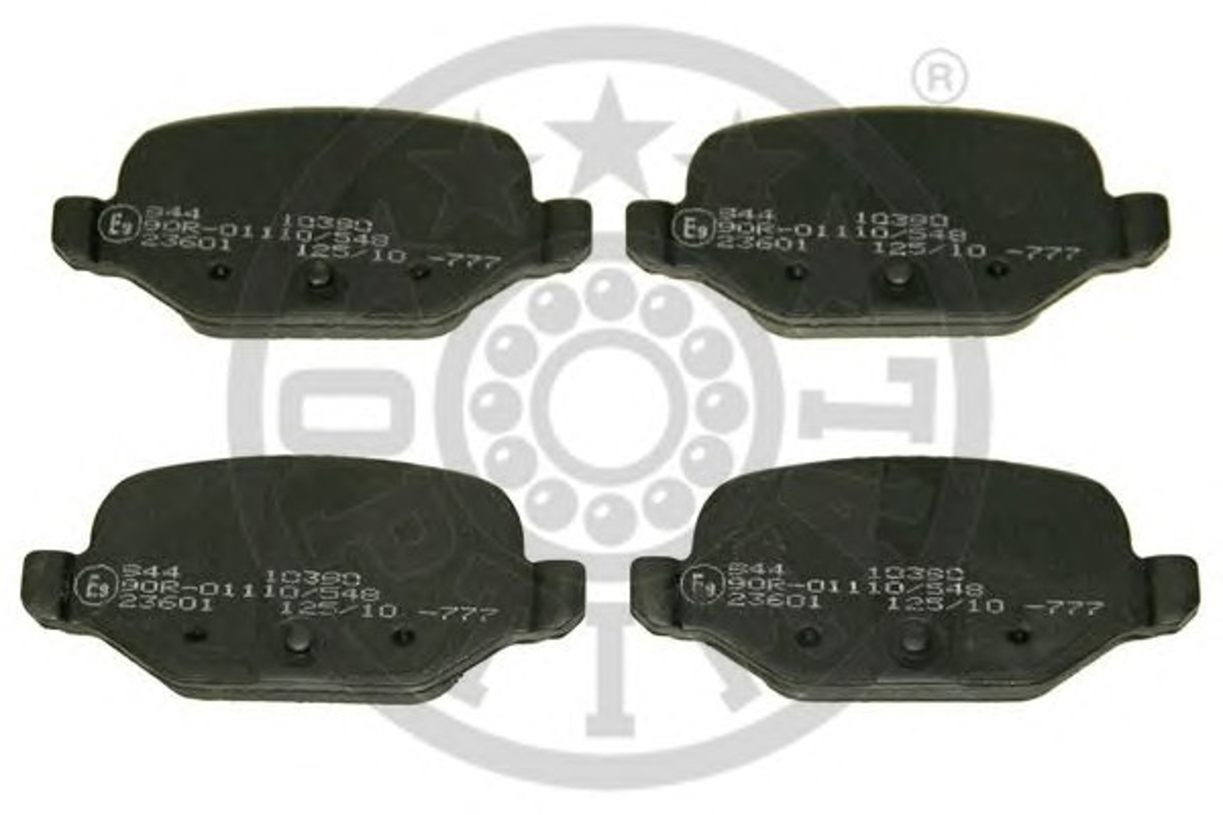 Колодки тормозные дисковые OPTIMAL 10390