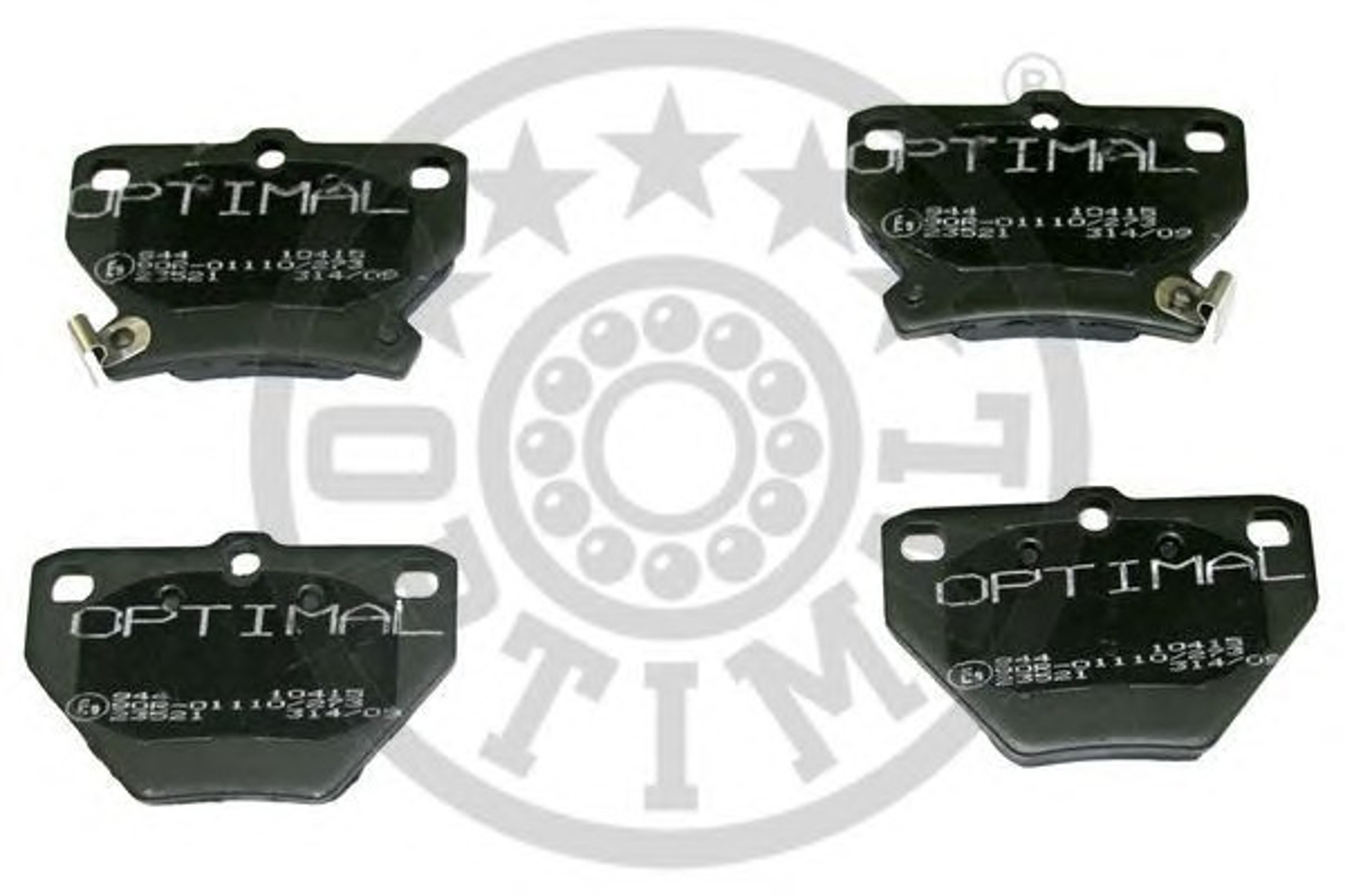 Колодки тормозные дисковые OPTIMAL 10415